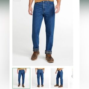 L.L.Bean Men’s Natural Fit flannel lined jeans. 36/30
